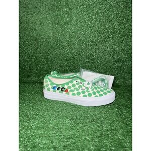 Vans Classic Lace Up Green Floral Polka‎ Dot Skate Shoes Sneakers Women's Size 6